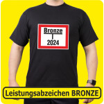 T-Shirt schwarz, Leistungsabzeichen BRONZE (Hydrant) (Nr. 15)