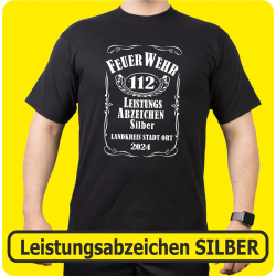 T-Shirt schwarz, Leistungsabzeichen SILBER (Jack Daniels)...