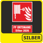 T-Shirt schwarz, Leistungsabzeichen SILBER (Schild) (Nr. 19)