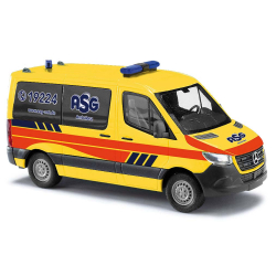 Modell 1:87 MB Sprinter kurz, KTW, ASG Ambulanz Hamburg...