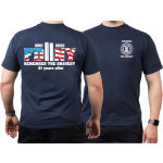 T-Shirt navy, 2001-2022 REMEMBER THE BRAVEST 21 years
