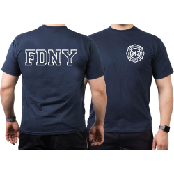 T-Shirt navy, New York City Fire Dept. (outline) -...