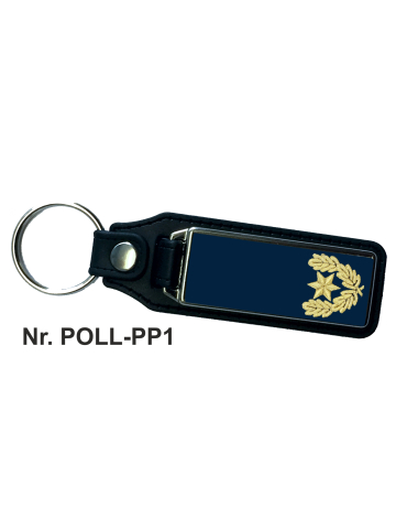 Schlüsselanhänger XL mit Polizeivizepräsident (1 goldenen Stern/Eichenlaub)