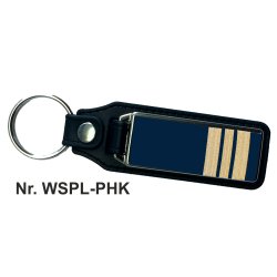 Schlüsselanhänger XL mit Leder THW Truppführer/in