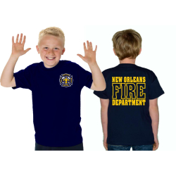 Kids-T-Shirt navy, New Orleans Fire Department