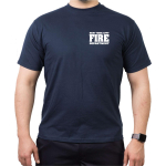 T-Shirt navy, New York City FIRE Department in white