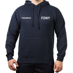 Hoodie azul marino, New York City Fire Dept. Paramedic, Star of Life