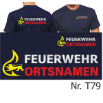 T-Shirt BaWü Stauferlöwe avec nom de lieu dans beidseitig XS