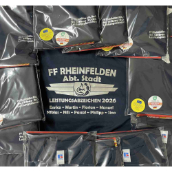 T-Shirt Leistungsabzeichen SILBER BaWü+Namen (Nr. 5)