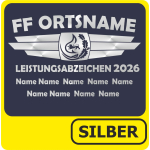 T-Shirt Leistungsabzeichen SILBER BaWü+Namen (Nr. 5)