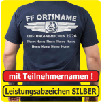 T-Shirt Leistungsabzeichen SILBER BaWü+Namen (Nr. 5)