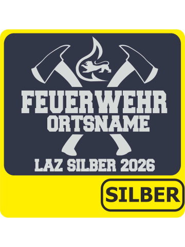 T-Shirt Leistungsabzeichen SILBER gekreuzte Äxte (Nr. 17)