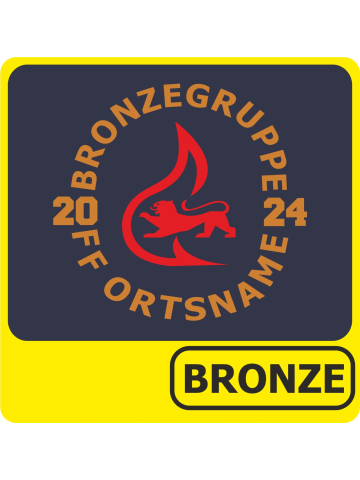 T-Shirt Leistungsabzeichen BRONZE-Gruppe bronze/rot (Nr. 9)
