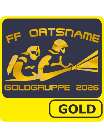 T-Shirt Leistungsabzeichen GOLD mit Trupp (Nr. 2)