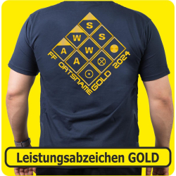T-Shirt Leistungsabzeichen GOLD (Taktiksymbole) (Nr. 3)