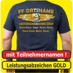 T-Shirt Leistungsabzeichen GOLD BaWü + Namen (Nr. 5)