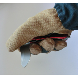 Rettungsmesser schwarz, mit Körner, Gurtschneider, Öse, Gürtelclip, Klingenlänge: 8 cm, Gesamt: 20,7 cm