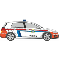 Modell 1:87 VW Golf 7 GTI Police (LU)