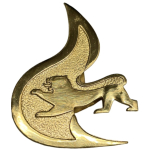 Uniform-Ersatzknopf Stauferlöwe BaWü Ø 20 mm, argent