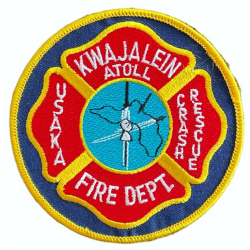 Abzeichen: USAKA CRASH RESCUE FIRE DEPT. Kwajalein Atoll...