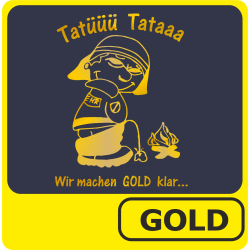 T-Shirt Leistungsabzeichen GOLD Männchen (Nr. 7)