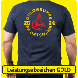 T-Shirt Leistungsabzeichen GOLD-Gruppe gold/rot (Nr.9)