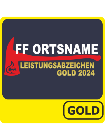 T-Shirt Leistungsabzeichen GOLD (Axt + Stauferlöwe) (Nr. 12)