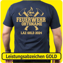 T-Shirt Leistungsabzeichen GOLD (gekreuzte Äxte)...