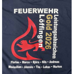 T-Shirt Leistungsabzeichen GOLD Stauferlöwe + Namen (Nr. 22)