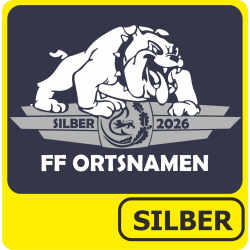 T-Shirt Leistungsabzeichen SILBER Bulldogge silber/weiss...