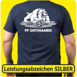 T-Shirt Leistungsabzeichen SILBER Bulldogge silber/weiss...