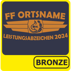 Polo badge de réussite BRONZE (nur Text) (Nr. 1)