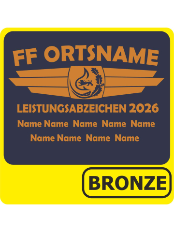 Polo Leistungsabzeichen BRONZE BaWü+Namen (Nr. 5)