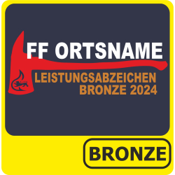 Polo Leistungsabzeichen BRONZE (Axt + Stauferlöwe)...
