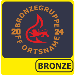Polo Leistungsabzeichen BRONZE-Gruppe bronze/rot (Nr. 9)
