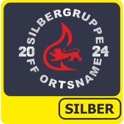 Polo Leistungsabzeichen SILBER-Gruppe silber/rot (Nr.9)