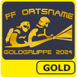 Polo Leistungsabzeichen GOLD mit Trupp (Nr. 2)