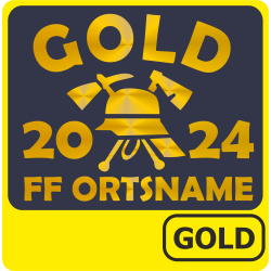 Polo Leistungsabzeichen GOLD (Helm) (Nr.13)