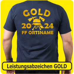 Polo Leistungsabzeichen GOLD (Helm) (Nr.13)