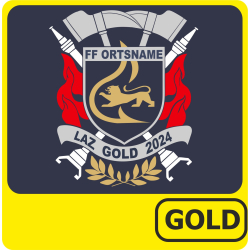Polo Leistungsabzeichen GOLD (Wappen) (Nr. 21)
