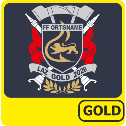 Polo badge de réussite BRONZE (nur Text) (Nr. 1)