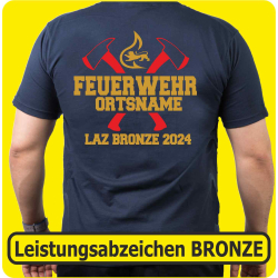 T-Shirt Leistungsabzeichen BRONZE (gekreuzte rote...