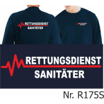 Sweat blu navy, NOTFALLSANITÄTER