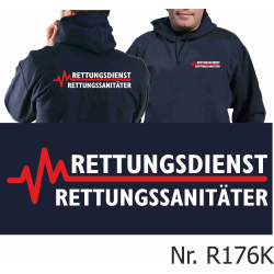 Hoodie blu navy, RETTUNGSASSISTENT