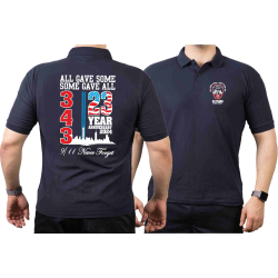Poloshirt navy, 9/11 WTC 23 YEARS - NEVER FORGET (2024er...