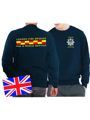 Sweat navy, London Fire Brigade - Fire & Rescue Services L