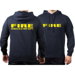 Hoodie navy, Honolulu Fire Dept. (Hawaii) XXL
