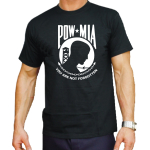 T-Shirt black "POW - MIA" (Prisoners of War - Missing in Action) You Are Not Forgotten XL