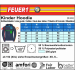 Kinder-Hoodie navy, New Orleans Fire Dept. Louisiana