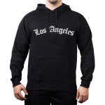 Hoodie black, "Los Angeles" on front